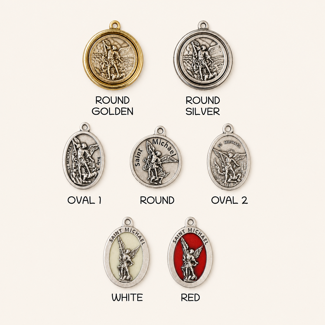 Personalized St. Michael Catholic Rosary - Choose Beads & Medal