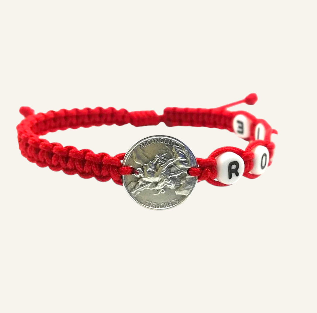 Personalized Name Bracelet - Custom Saint Medal Bracelet
