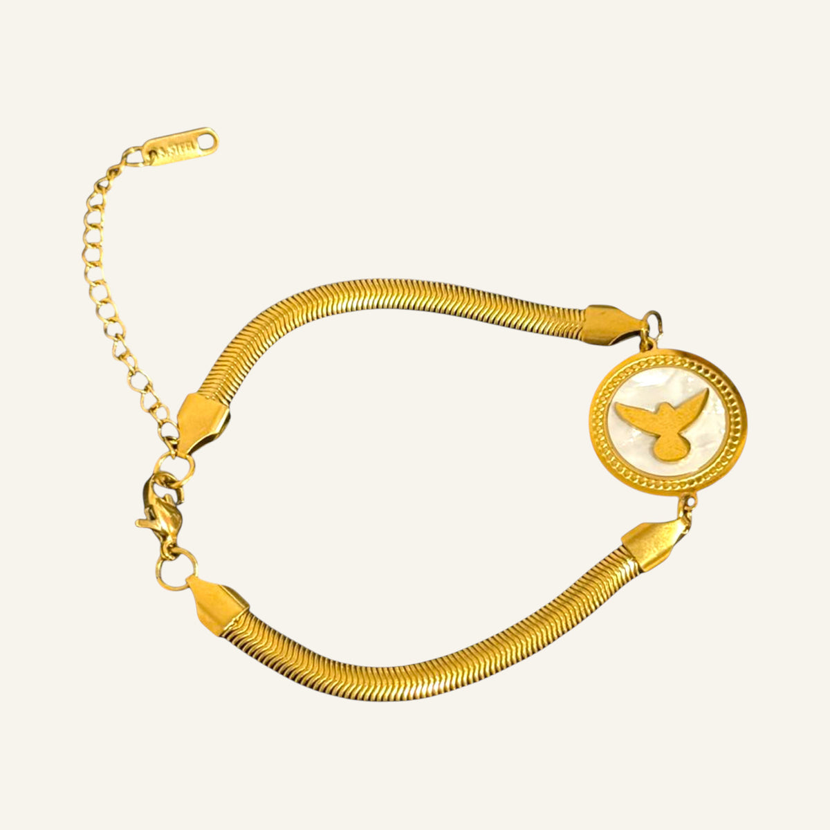 Holy Spirit Gold Bracelet - Stainless Steel Catholic Jewelry
