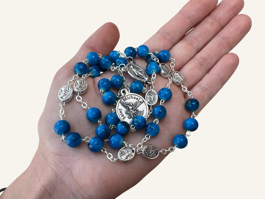 St Michael Chaplet - Catholic Prayer Beads for Police Officers