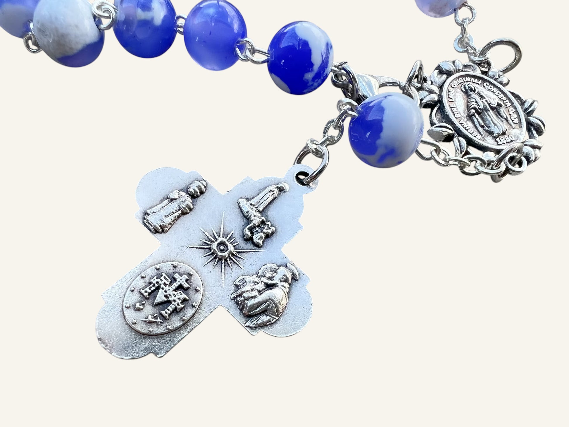 Personalized Pocket One Decade Rosary with Initial Letter