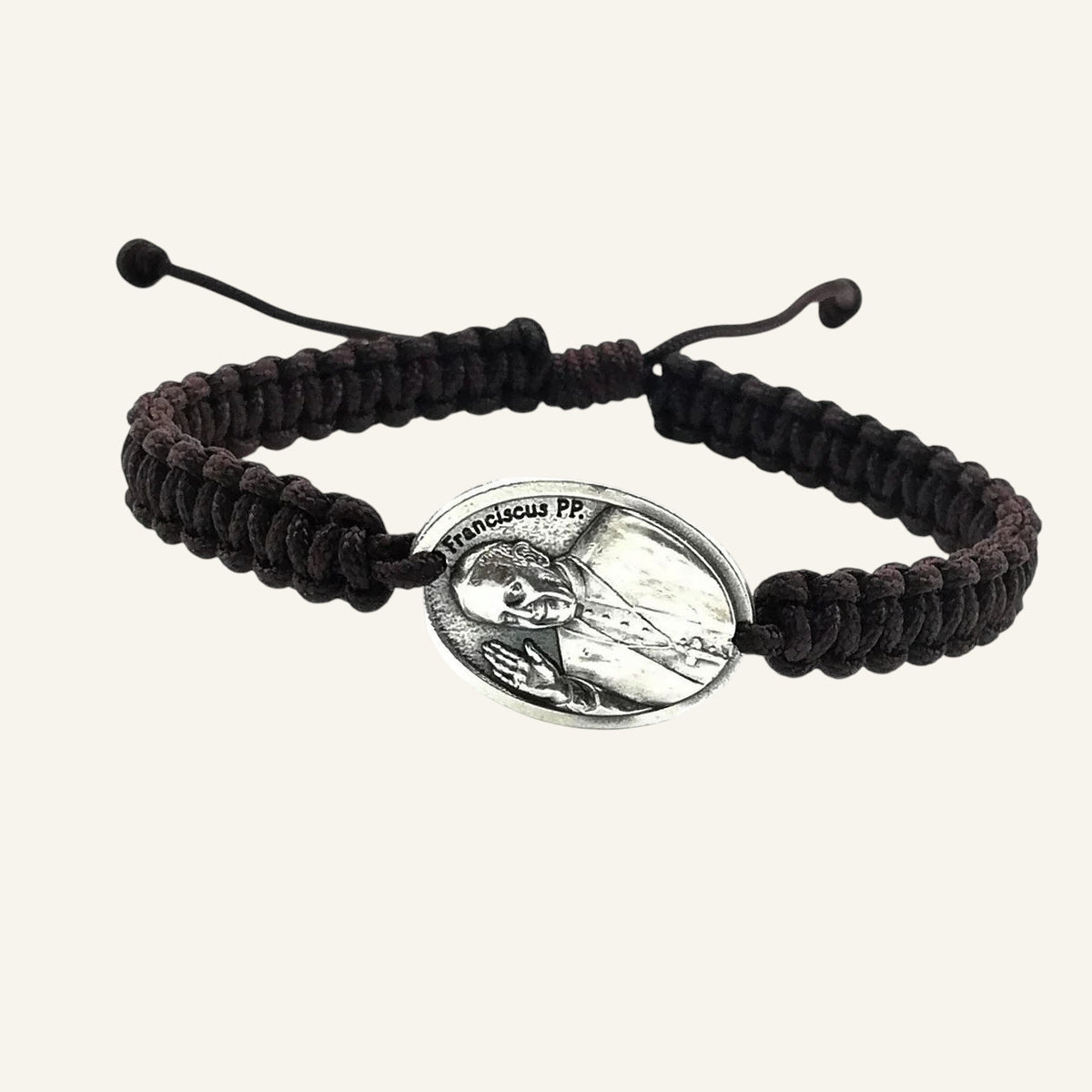 Pope Francis Bracelet - Adjustable Catholic Medal Bracelet