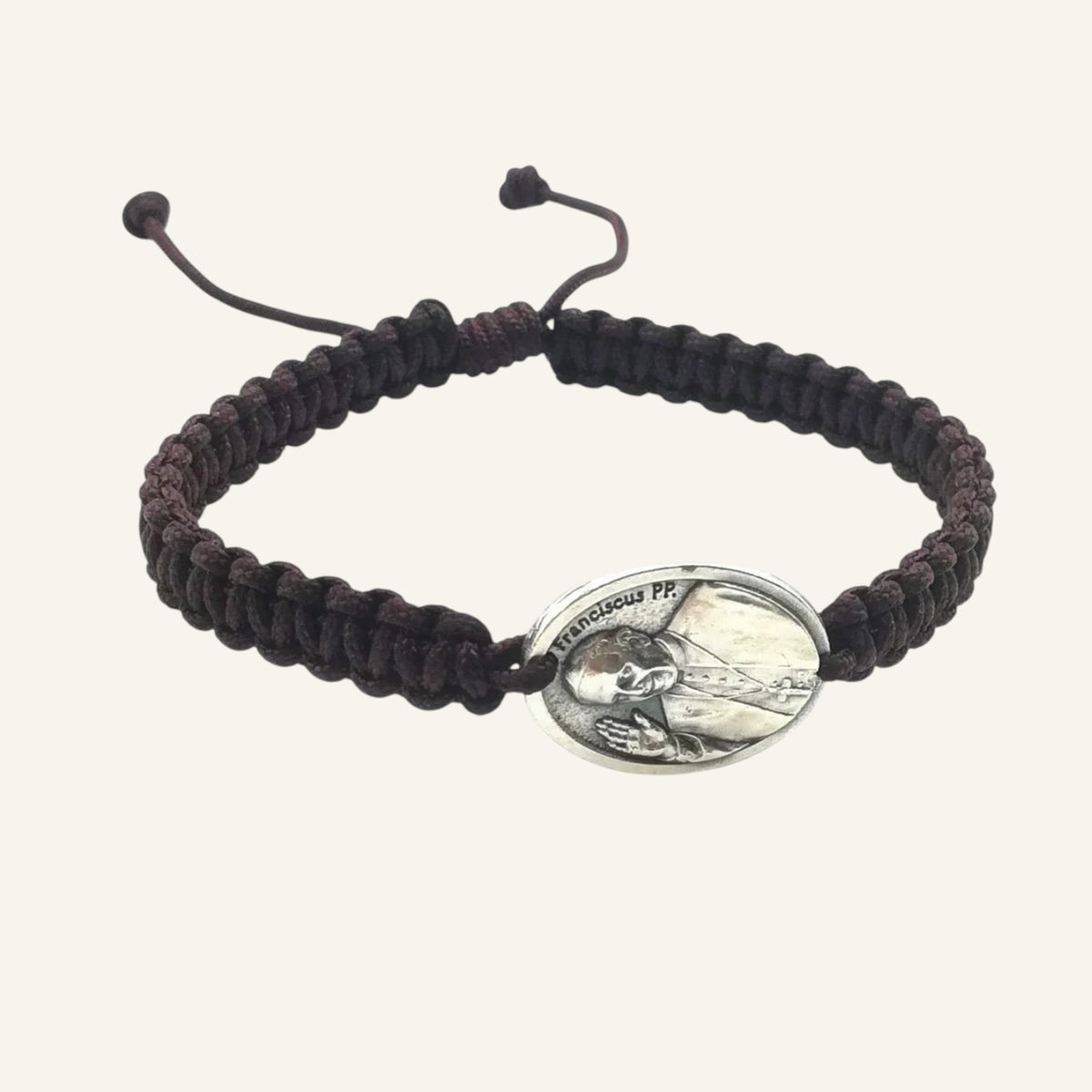 Pope Francis Bracelet - Adjustable Catholic Medal Bracelet