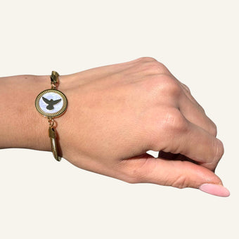 Holy Spirit Gold Bracelet - Stainless Steel Catholic Jewelry