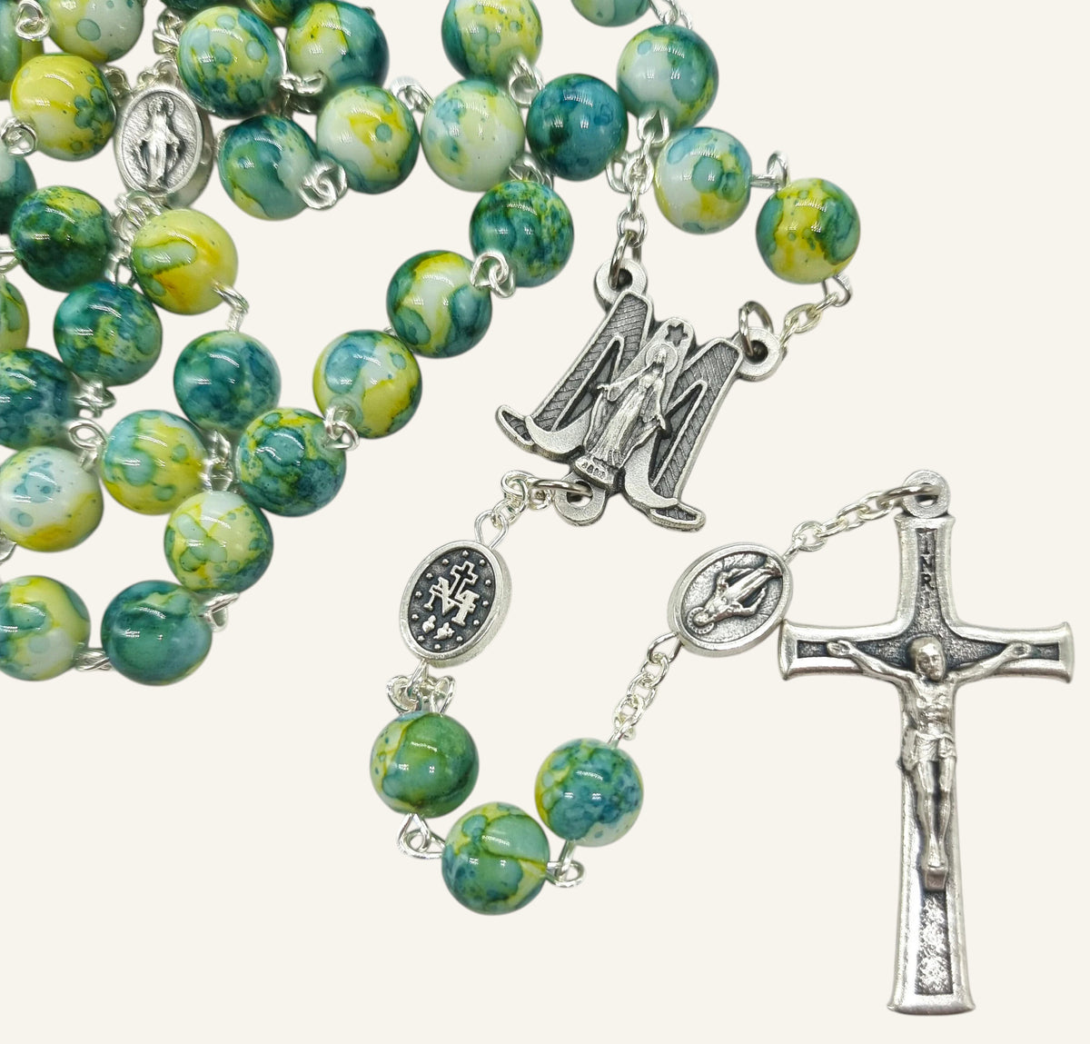 Miraculous Medal Rosary - Custom Virgin Mary Catholic Prayer Beads