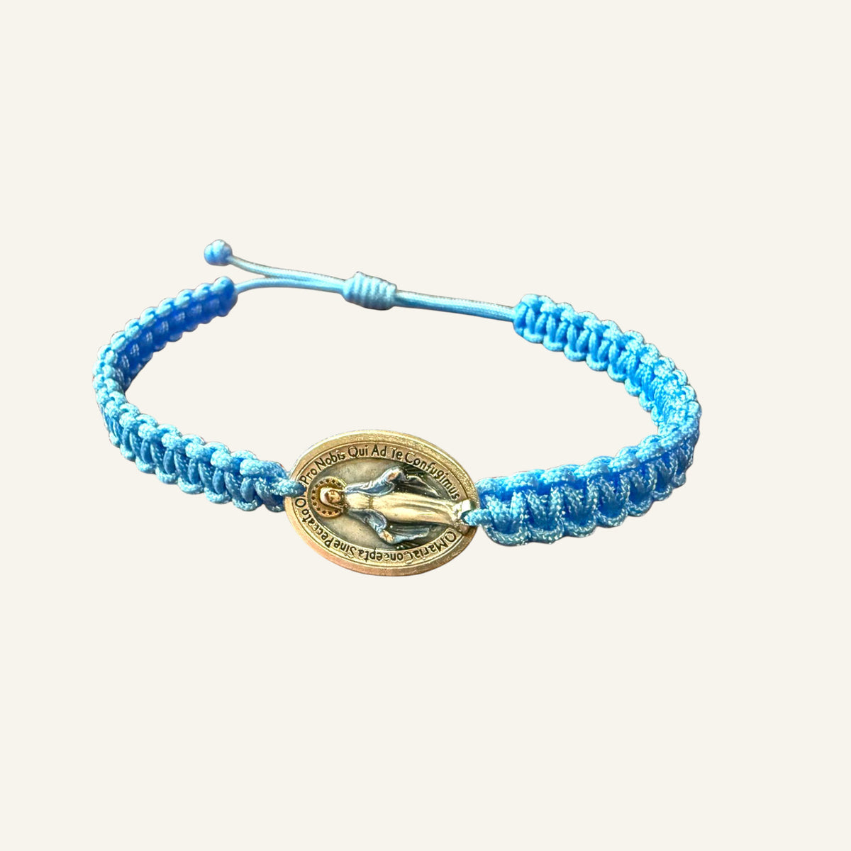 Miraculous Medal Bracelet - Adjustable Catholic Cord Bracelet