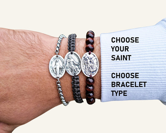 Personalized Catholic Saint Bracelets | Handmade in Medjugorje